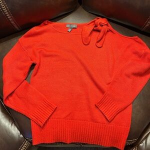 The Limited rusty red one open shoulder sweater